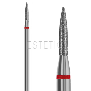 Фреза Конус цилиндрический 1,0 мм алмазная красная 249.514.010 GLprof 