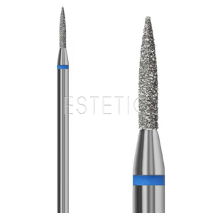 Фреза Конус цилиндрический 1,0 мм алмазная cиняя 249.524.010 GLprof 