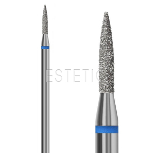 Фреза Конус цилиндрический 1,8 мм алмазная cиняя 249.524.018 GLprof 