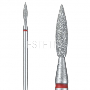 Фреза Пламя (тупое) 2,5 мм алмазная красная 243XL.514.025 GLprof