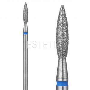 Фреза Пламя (острое) 2,5 мм алмазная синяя 243XL.524.025 GLprof 