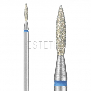 Фреза Пламя острое 2,1 мм алмазная GOLD синяя 243XL.524.021Q GLprof