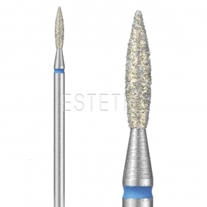 Фреза Пламя острое 2,5 мм алмазная GOLD синяя 243XL.524.025Q GLprof