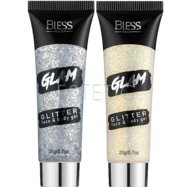 Глітер для обличчя та тіла Bless Beauty Glam Glitter Face & Body Gel, 20 г