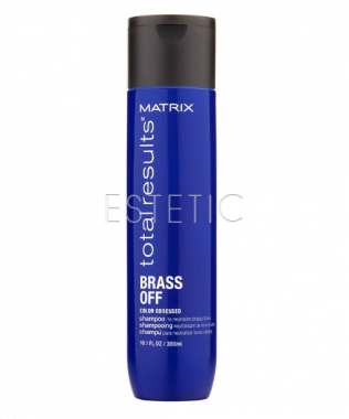 MATRIX Brass Off Color Оbsessed - Шампунь для нейтрализации желтизны волос, 300 мл