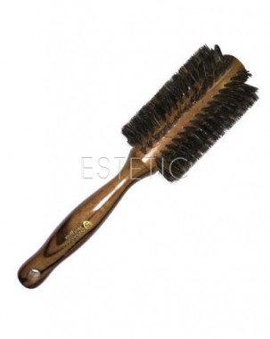 Щетка-браш для волос Salon Professional дерево и натуральная щетина, Ø26мм 2271-FM
