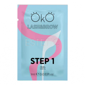 Состав для ламинирования ресниц и бровей OKO STEP №1 Lift (саше), 1 мл