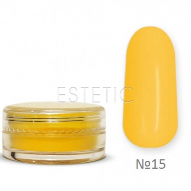 My Nail Acrylic Powder №15 - Пудра акрилова кольорова (яскраво-жовтий), 2 г