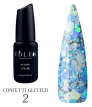 Гель-лак із гліттером Edlen Professional Confetti Glitter №02, 9 мл