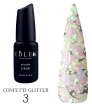 Гель-лак із гліттером Edlen Professional Confetti Glitter №03, 9 мл
