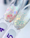 Фото 2 - Гель-лак із гліттером Edlen Professional Confetti Glitter №04, 9 мл