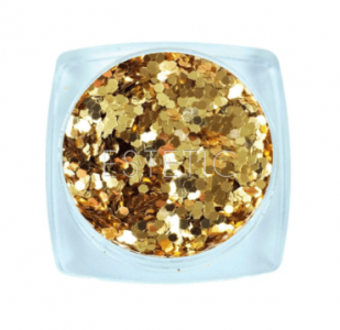 Komilfo блесточки 110K, размер 1 мм (спокойное золото), 2,5 г