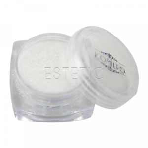 Блесточки Komilfo 028, размер 0,1 мм, белые с красно-оранжевым переливом, 2,5 г