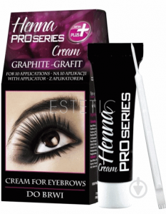Фарба для вій та брів VERONA Henna graphitе, графіт, 15 мл