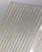 Лента гибкая светоотражающая для дизайна ногтей RichColor металлизированная (золото)