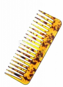 Гребінець для волосся Salon Professional широкий бурштиновий 113 TS