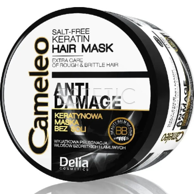Кератинова маска для реконструкції волосся Delia Cameleo Keratin Hair Mask, 200 мл