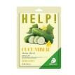 Маска для лица с огурцом BERGAMO HELP! Mask Sheet Cucumber, 25 мл