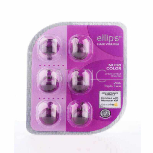 Масло-витамины для волос Ellips Hair Treatment (Nutri Color) Сияние цвета в капсулах, 6 шт