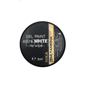 Екстра біла фарба для нігтів без липкого шару Nika Zemlyanikina, 5мл