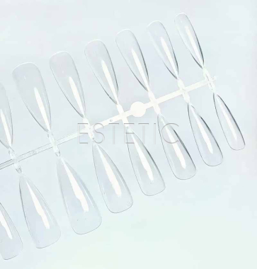 Типы гелевые для наращивания ногтей форма СТИЛЕТ прозрачные, 240 шт