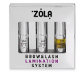 Набор для ламинирования ZOLA Brow&Lash Lamination System ресниц и бровей по 10 мл