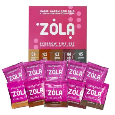 Набор красок с окислителем в саше ZOLA New Innovative Colouring System (5 на 5 мл)