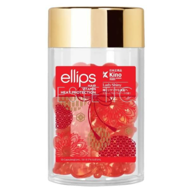 Олія-вітаміни для волосся Ellips Lady Shiny with Cherry Blossom М'якість Сакури в капсулах, 50х1 мл
