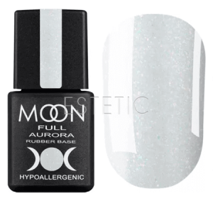 Камуфлююча база з мікроблиском MOON FULL AURORA Shimmer Rubber Base №2001, 8 мл
