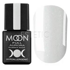 Камуфлююча база з мікроблиском MOON FULL AURORA Shimmer Rubber Base №2003, 8 мл