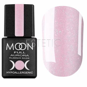 Камуфлююча база з мікроблиском MOON FULL AURORA Shimmer Rubber Base №2006, 8 мл
