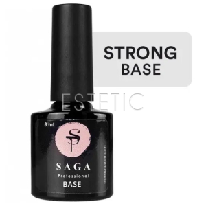 SAGA Professional Rubber Base STRONG - Каучукова база для гель-лаку STRONG, 8 мл
