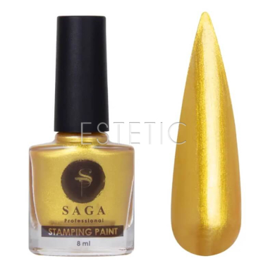 SAGA Professional Stamping Paint - Лак-фарба для стемпiнгу №11 (золото), 8 мл