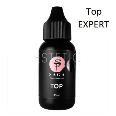 SAGA Professional Top EXPERT - Топ без липкого шару EXPERT (UV filters), 30 мл