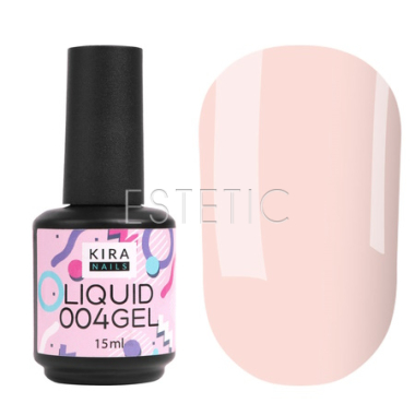 Рідкий гель Kira Nails Liquid Gel 004 (світло-рожевий), 15 мл