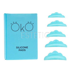 Бігуді силіконові для ламінування вій OKO, набір 5 пар (S, M, M1, M2, L)