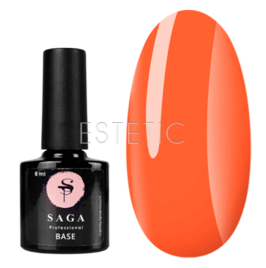 SAGA Professional Tropical Base №04 - Камуфлирующая неоновая база №04 (неоновый оранжевый), 8 мл