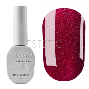 SAGA Professional CAT SHINE №13 CHERRY - Гель-лак кришталева кішка №13 (вишневий), 8 мл