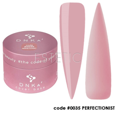 Цветная база DNKa Cover Base #0035 Perfectionist, пастельно-розовый, 30 мл