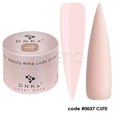 Цветная база DNKa Cover Base #0037 Cute, молочный розово-бежевый, 30 мл