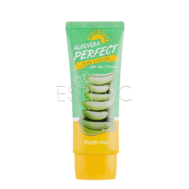 Сонцезащитный крем FARMSTAY Aloevera Perfect Sun Cream SPF50+/PA+++, 70 г