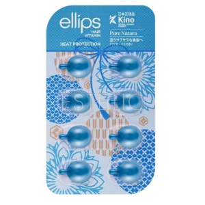 Олія-вітаміни для волосся Ellips Pure Natura with Blue Lotus Сила Лотосу в капсулах, блістер 8 шт