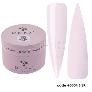 Акрил-гель DNKa Acryl Gel #0004 Silk, молочно-розовый, 30 мл