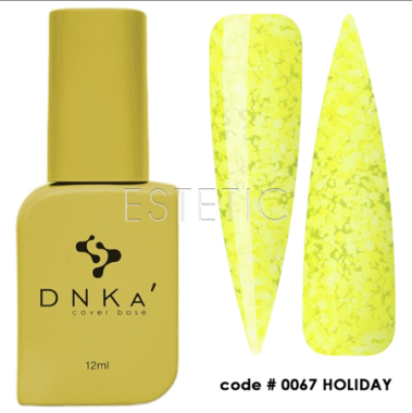 DNKa Cover Base #0067 Holiday - Цветная база маршмеллоу, желтый мармелад, 12 мл