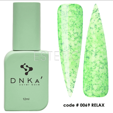 DNKa Cover Base #0069 Relax - Цветная база маршмеллоу, салатовый мармелад, 12 мл