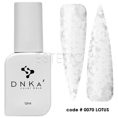DNKa Cover Base #0070 Lotus - Цветная база маршмеллоу, белый мармелад, 12 мл