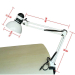 Фото 2 - Настільна лампа LED трансформер на затиску DESK Lamp, 110-240V, 40W, біла