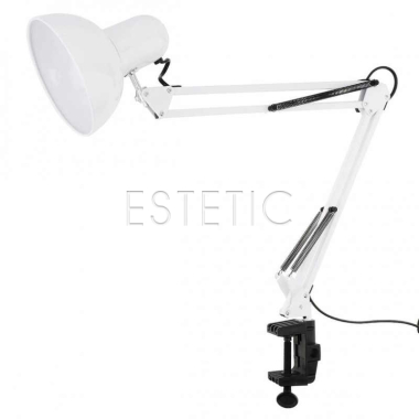 Настільна лампа LED трансформер на затиску DESK Lamp, 110-240V, 40W, біла