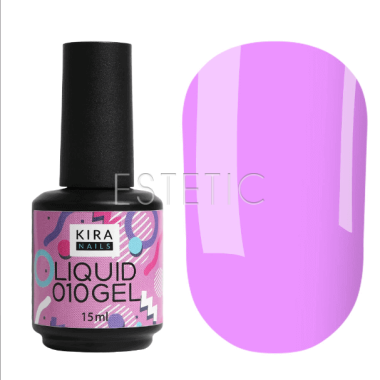 Жидкий гель Kira Nails Liquid Gel 010 (лиловый), 15 мл