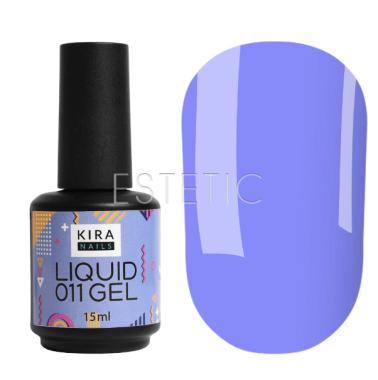 Жидкий гель Kira Nails Liquid Gel 011 (волошковий), 15 мл